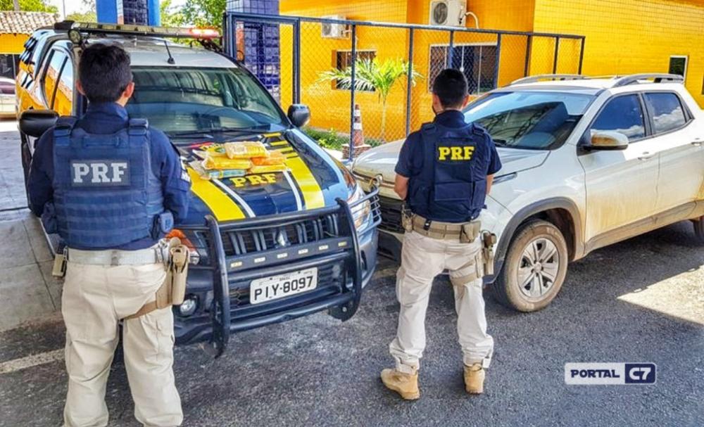Dupla é presa pela PRF na BR-343 com drogas avaliadas em mais de R$ 1,2 Milhões no Piauí