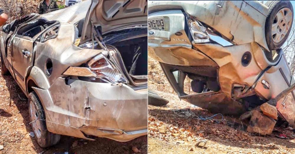 Acidente de carro deixa homem morto e esposa ferida em rodovia do Piauí