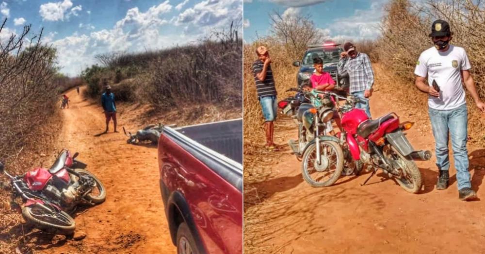 Colisão frontal entre motos deixa um jovem morto e outro ferido no interior do Piauí