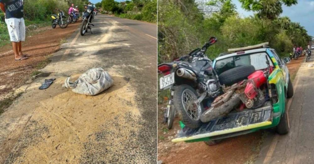 Homem é atropelado por motocicleta e morre em rodovia no interior do Piauí