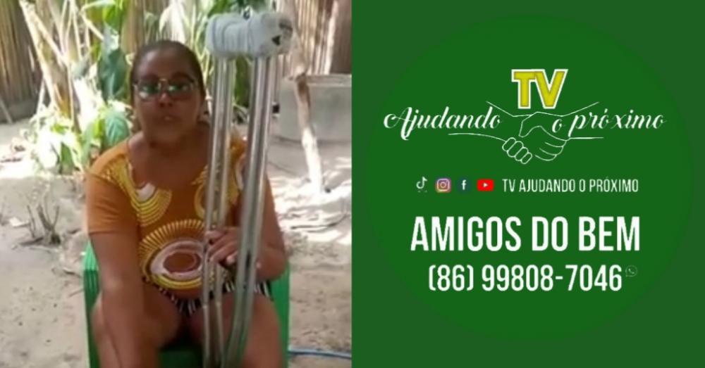 Mulher de Palmeirais pede ajuda para realizar cirurgia após sofrer acidente; veja como ajudar!