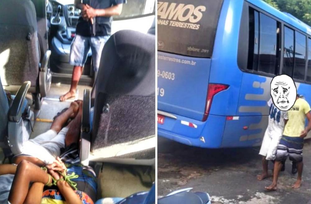 Policiais à paisana reagem e impedem assalto dentro de ônibus em rodovia do Piauí