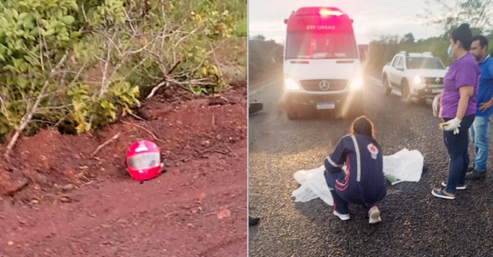 Homem é achado ao lado de moto e morre após acidente em rodovia do Piauí