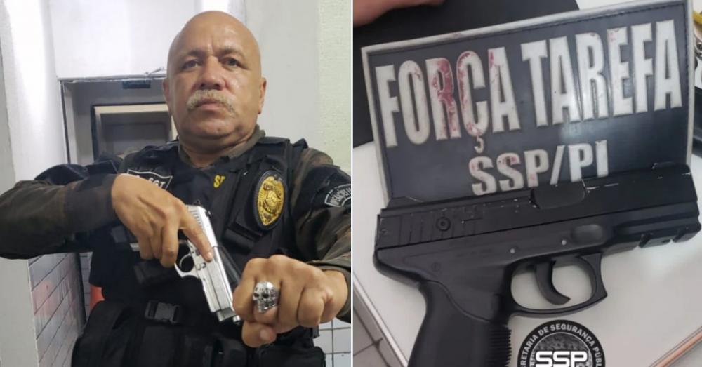 Equipe do Sargento Mota apreende menor com arma em motocicleta em cidade do Piauí