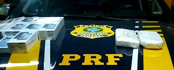 Droga e eletrônicos são encontrados dentro de ônibus na BR-230 em Floriano