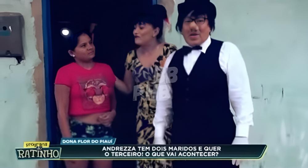 Do Piauí, dona Flor e seus dois maridos são pauta no Ratinho após surgir o 3° esposo; vídeo!