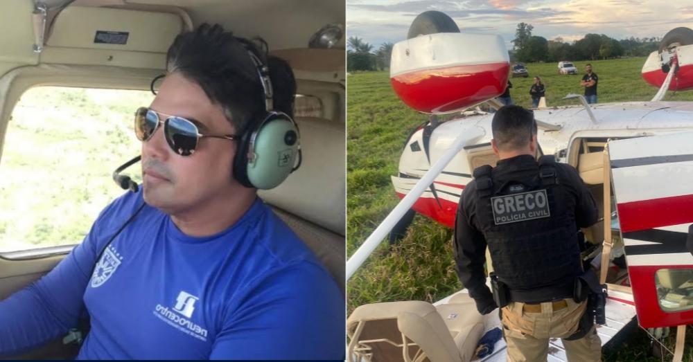 Avião com o médico piauiense Jacinto Lay cai dentro de fazenda no Maranhão