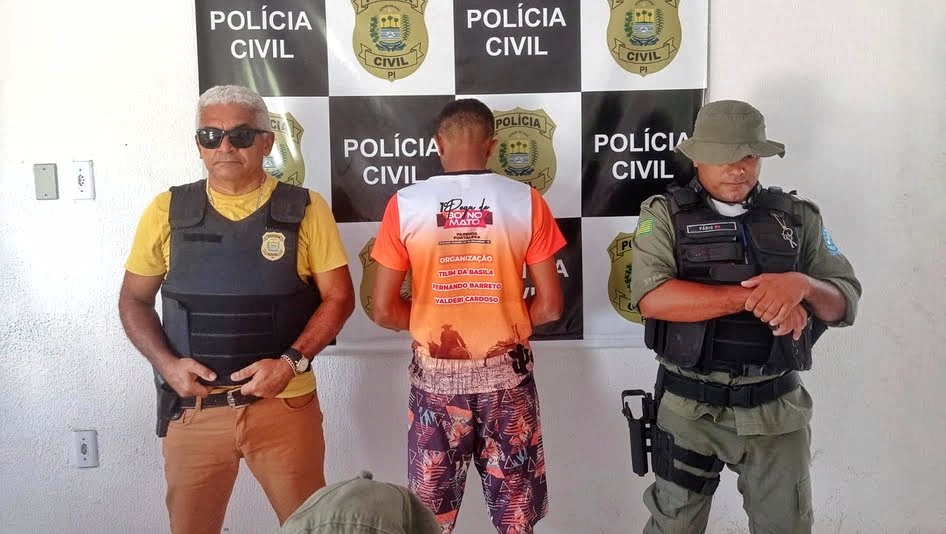 Suspeito de matar homem a facadas no pescoço é preso no município de Palmeirais