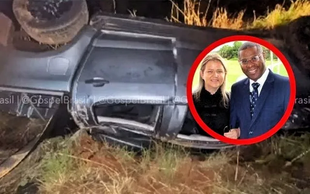 Pastor Osiel Gomes e esposa sofrem grave acidente após carro capotar no Maranhão