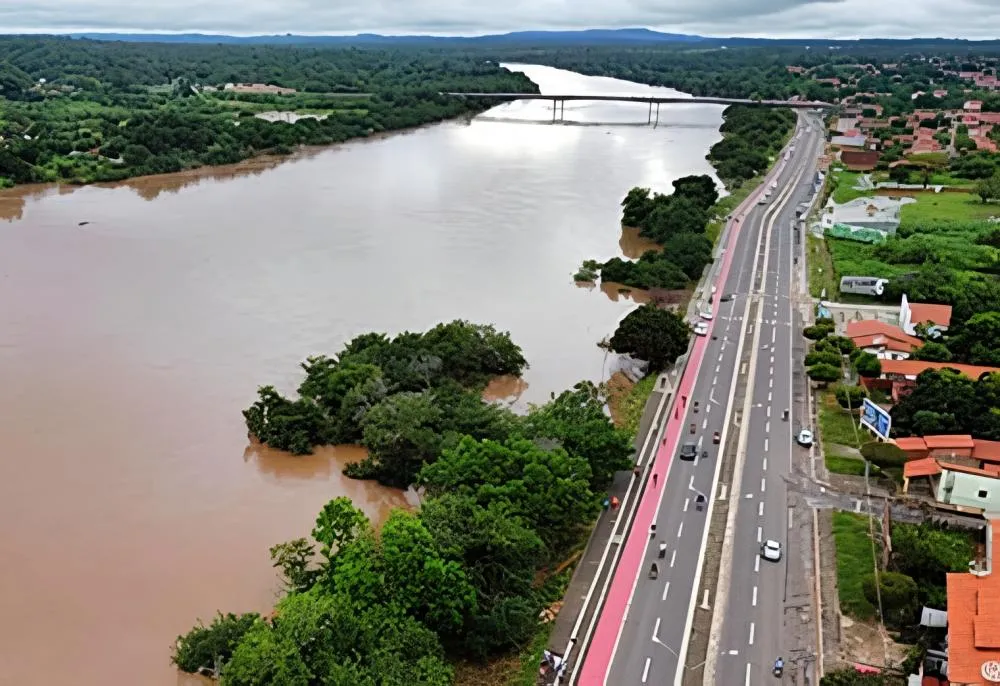 Nível do rio Parnaíba aumenta e ultrapassa a cota de atenção entre municípios do Piauí