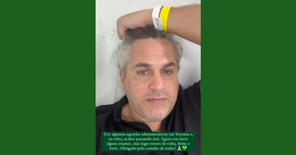 Prefeito Pablo Santos passa mal e é internado onde passará por exames em Teresina