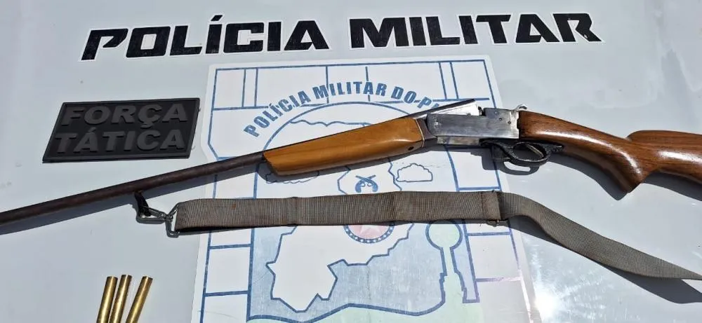 Homem é preso e autuado em flagrante por porte ilegal de arma de fogo em Angical do Piauí