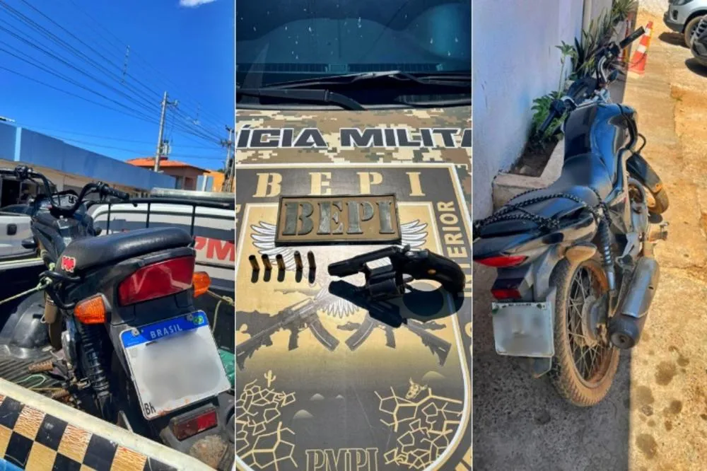 Suspeito morre em confronto com a Polícia Militar do Piauí; 2 são presos e motos roubadas são recuperadas