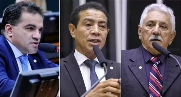 Os deputados federais do PL Josimar Maranhãozinho (MA), Pastor Gil (MA) e Bosco Costa (SE) denunciados pela PGR — Foto: Cleia Viana/Câmara dos Deputados e Mário Agra/Câmara dos Deputados