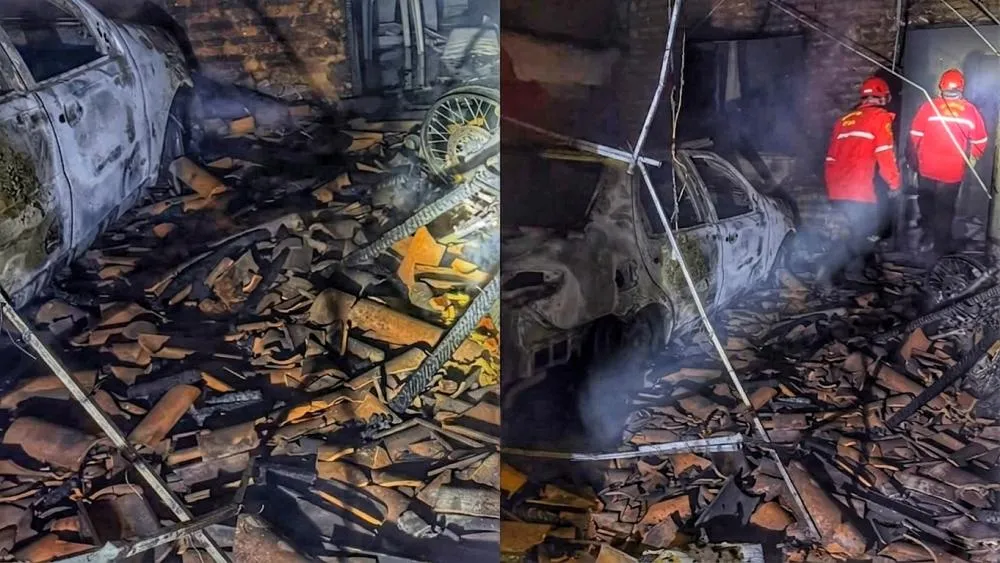 Local do incêndio