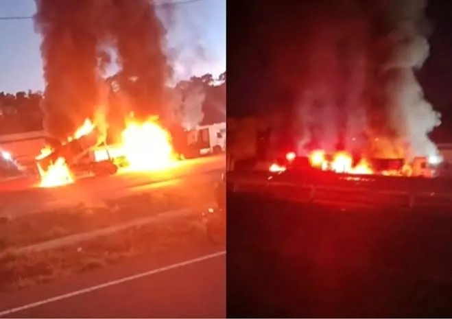 Local do incêndio