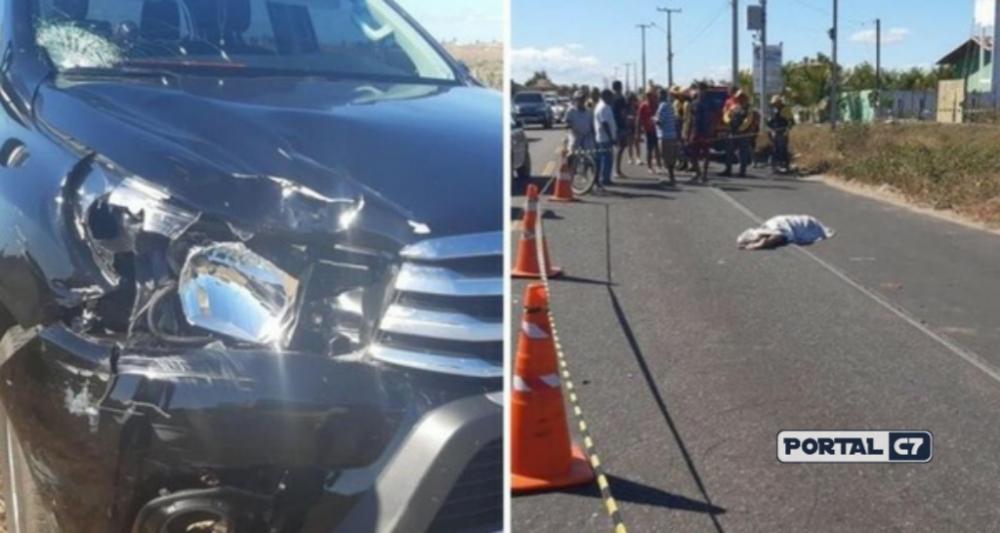 Ciclista morre atropelado por caminhonete no litoral do Piauí