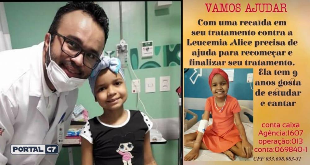 Criança de 9 anos precisa de ajuda para tratamento de Leucemia no Piauí