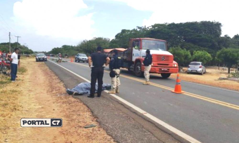 Idoso morre atropelado por carro na BR-402 no litoral do Piauí
