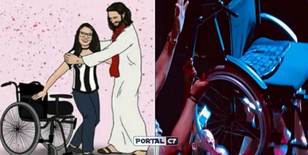 Jovem levanta da cadeira de rodas durante culto: 'Deus não está morto'