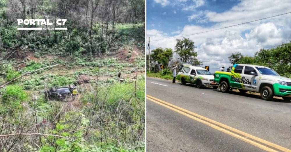 Amarok desce abismo e mata três pessoas da mesma família na BR-316 no Piauí