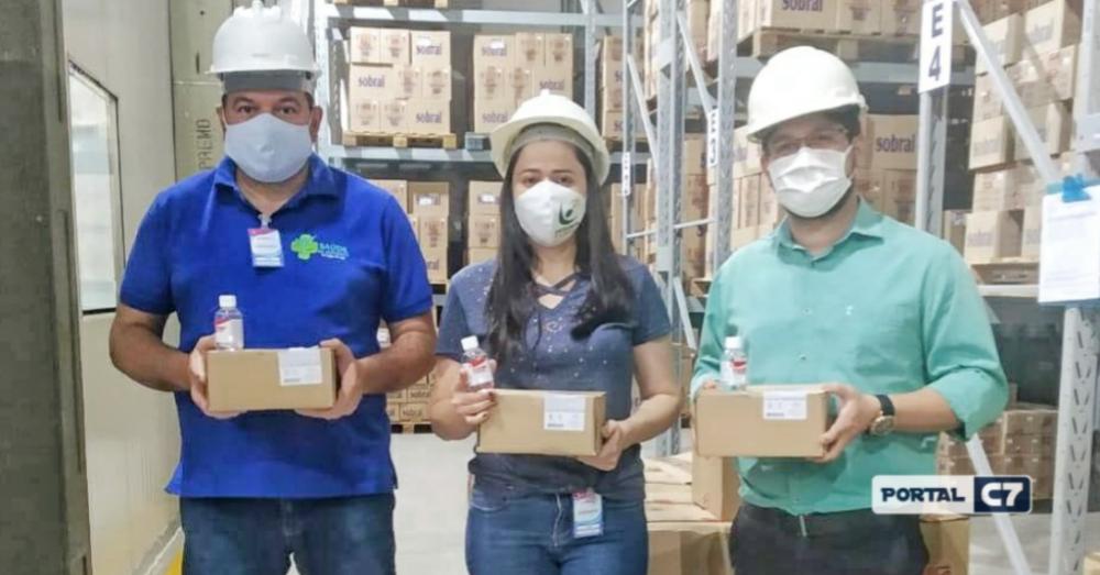 Laboratório Industrial Sobral doa 2 mil frascos de álcool em gel para Floriano