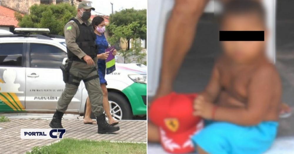 Mulher é presa após abandonar o filho de 2 anos na rua em cidade do Piauí
