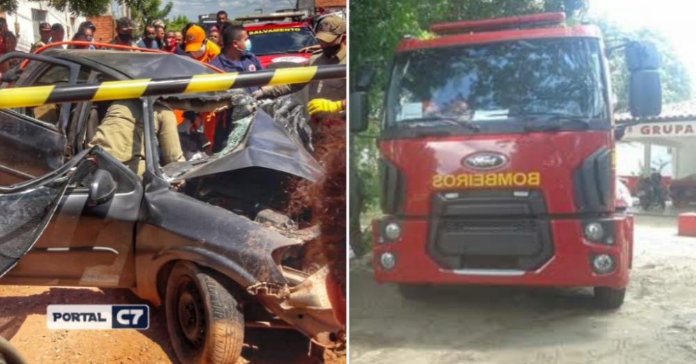 Motorista morre em grave colisão entre carro e caminhão na BR-316