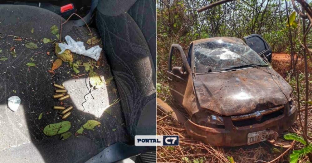 Carro capota com drogas e munições e é abandonado em cidade do Piauí