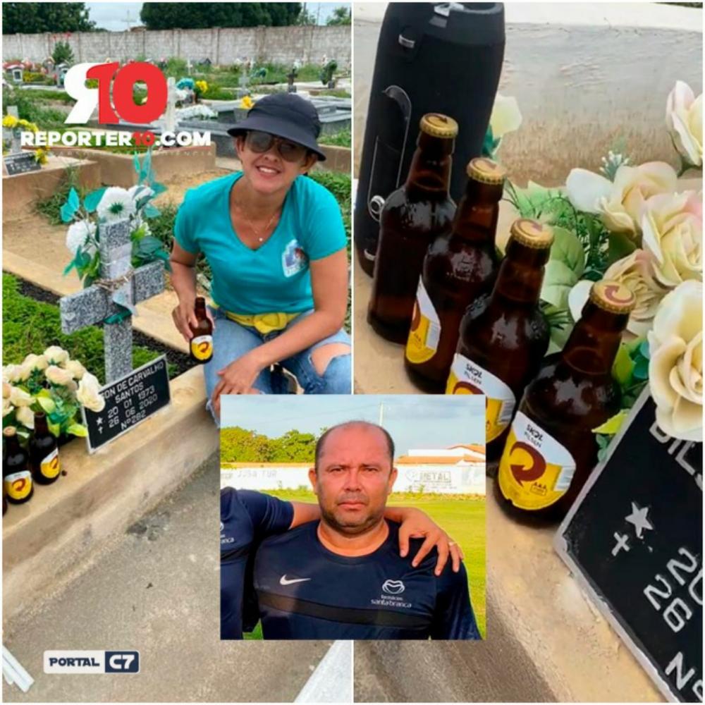 Família comemora aniversário de falecido com festa em cemitério no Piauí