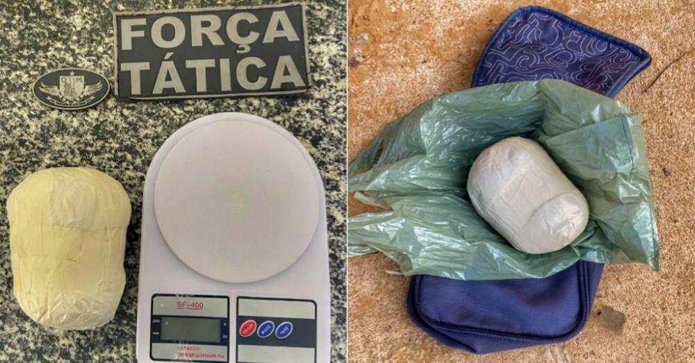 Força Tática prende foragido de São Paulo com cocaína avaliada em 50 mil no Piauí