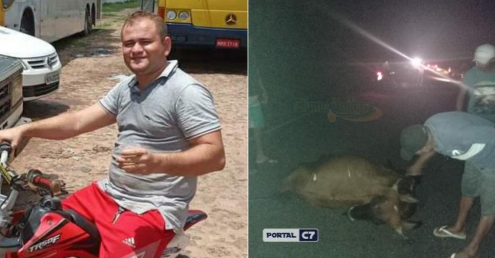 Homem morre ao colidir motocicleta com animal na pista no interior do Piauí